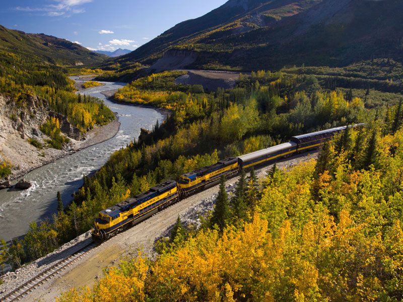 Alaska  Luxury Tour with Stillpoint Lodge and Denali by Train | Alaska Railroad with Nenana River